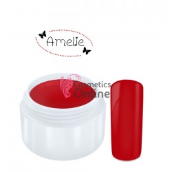 Gel UV Amelie color mat rosu 5ml  + 1 Cutie cu paiete Holografice Cadou